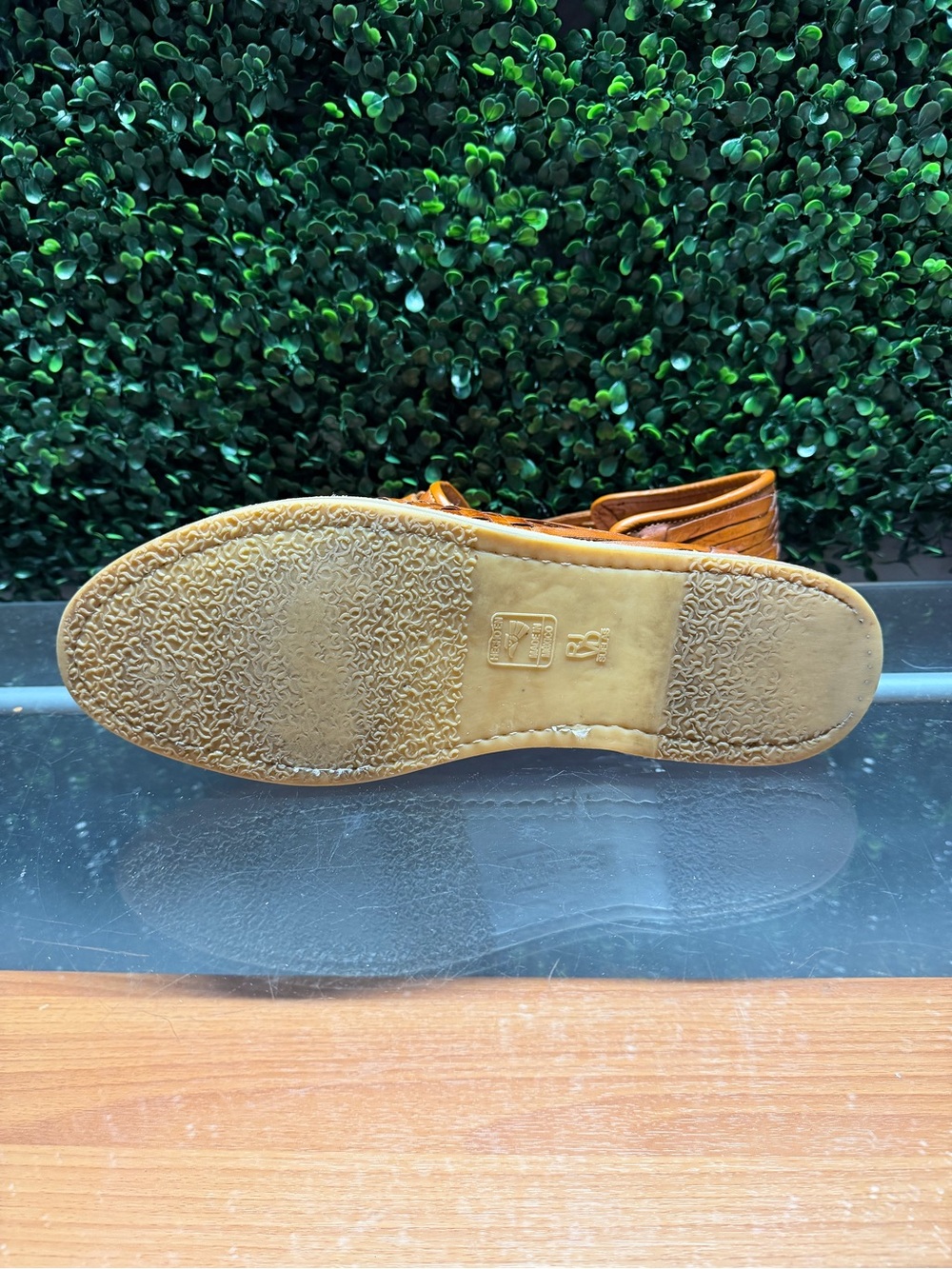 Men's Woven Leather Tassel Loafers - Brown - Picture 8 of 8